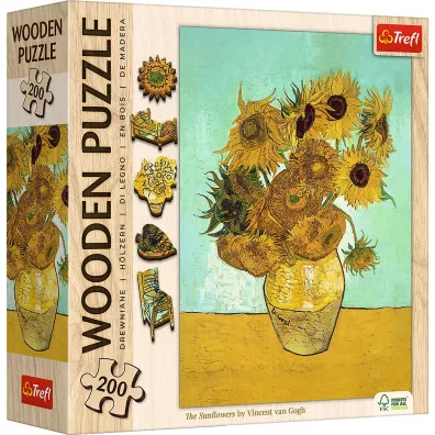 Puzzle drewniane 200 el. Soneczniki Trefl
