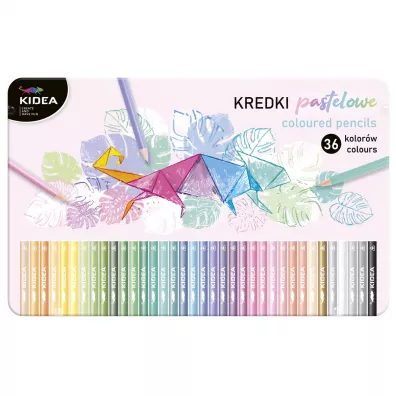 Derform Kredki tr�jk�tne pastelowe 36 szt.
