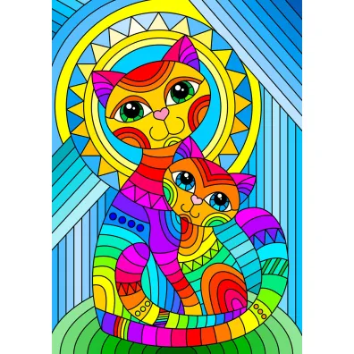 Puzzle 1000 el. Kot i kotek Enjoy