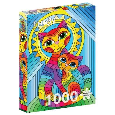 Puzzle 1000 el. Kot i kotek Enjoy