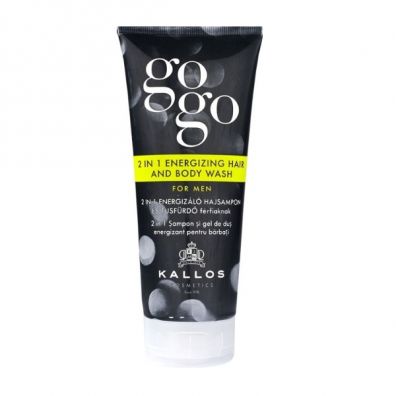 Kallos GoGo 2 in 1 Energizing Hair and Body Wash szampon do włosów i żel do ciała dla mężczyzn 200 ml