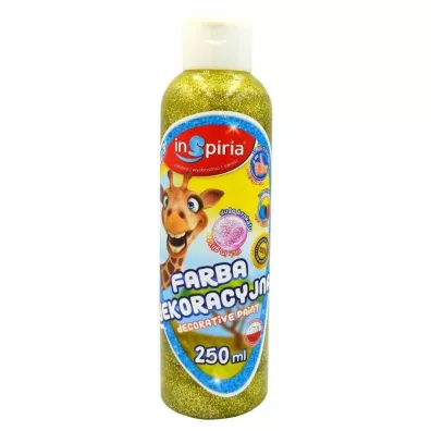 InSpiria Farba dekoracyjna brokatowa ��ta 250 ml
