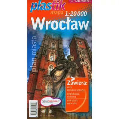 Wroc�aw plan miasta 1:20 000 mapa foliowana