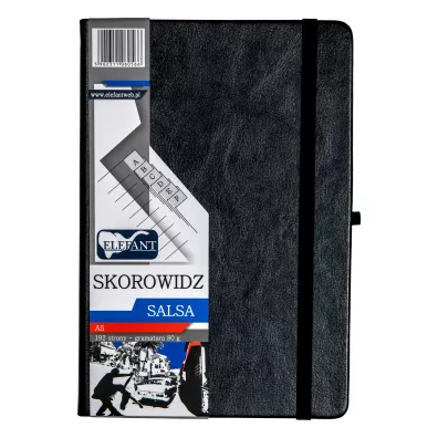 Elefant Skorowidz A5 Salsa czarny 96 kartek