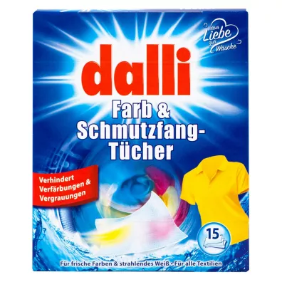 Dalli Chusteczki do prania wyapujce kolory i brud 15 szt.