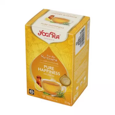 Yogi Tea Herbatka dla zmysw szczcie z zielon herbat i olejkami eterycznymi For the senses pure happiness 37 g Bio