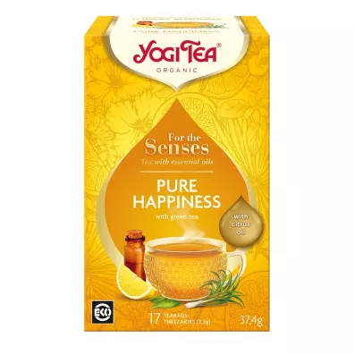 Yogi Tea Herbatka dla zmysw szczcie z zielon herbat i olejkami eterycznymi For the senses pure happiness 37 g Bio