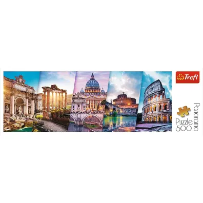 Puzzle panoramiczne 500 el. Podr� do W�och Trefl
