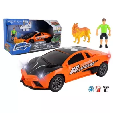 Uliczne szale�stwo - Samoch�d pomara�czowy sport Pro Kids