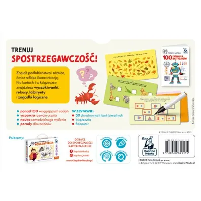 100 zabaw dla bystrzak�w. Kapitan Nauka. Trening umys�u