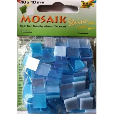 Mozaika kamyczki 10x10mm niebieska Galeria Hobby