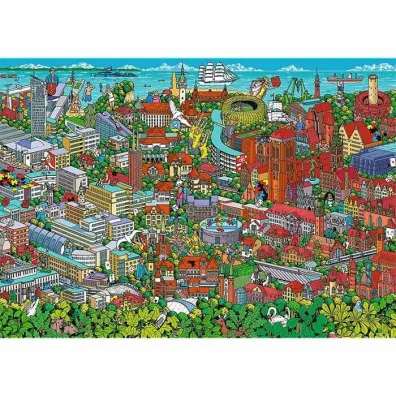 Puzzle 1000 el. Jubileusz Tr�jmiasto Trefl