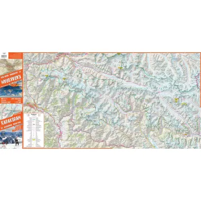 Karakoram trekking map 1:175 000 laminat 2024