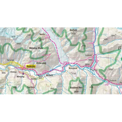 Karakoram trekking map 1:175 000 laminat 2024