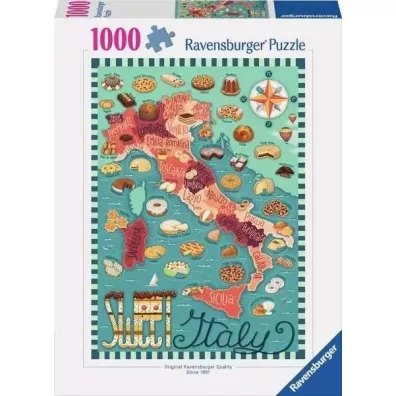 Puzzle 1000 Mapa woskich sodkoci Ravensburger