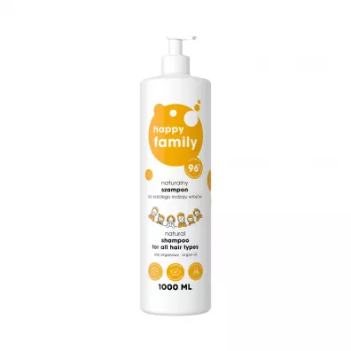 Happy Family Naturalny szampon do ka�dego rodzaju w�os�w 1 l