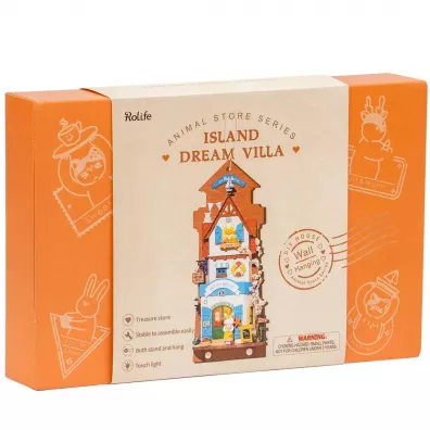 Sk�adany Drewniany Model Puzzle 3D - Domek na Wyspie Marze� Robotime
