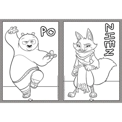 Kung Fu Panda. Kolorowanka. Malbuch. Colouring book
