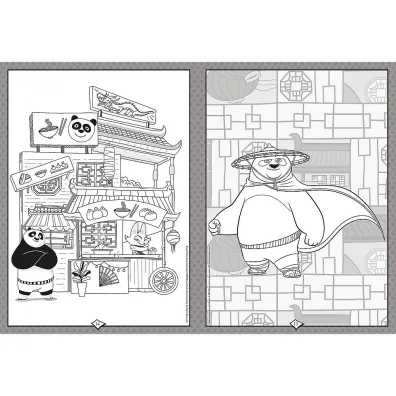 Kung Fu Panda. Kolorowanka. Malbuch. Colouring book