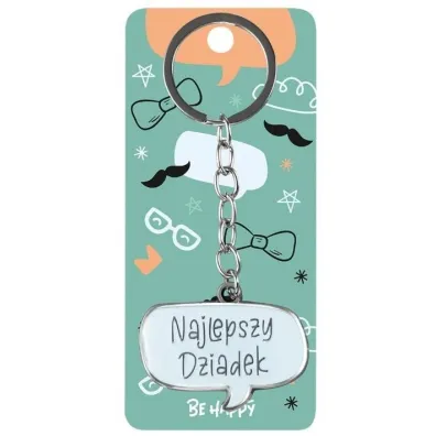Be-Happy Gifts Brelok prezentowy Najlepszy Dziadek