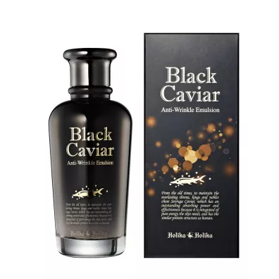 Holika Holika Black Caviar Anti-Wrinkle Emulsion emulsja przeciwzmarszczkowa z czarnym kawiorem 120 ml