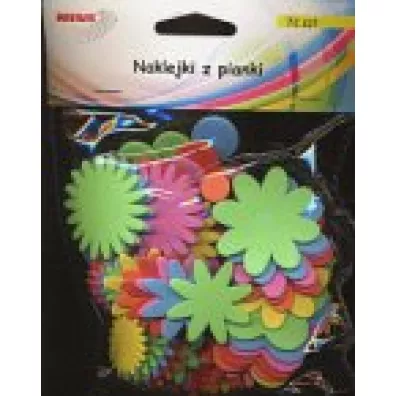 Brewis Naklejki z pianki kwiatki 72 szt.