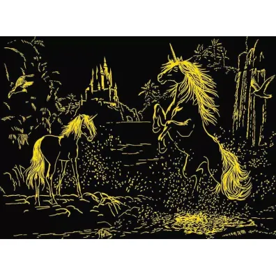 Puzzle 500 el. �wiec�ce w ciemno�ci - Jednoro�ce nad rzek� Ravensburger