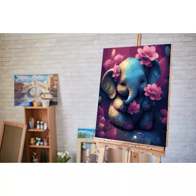 Twoje Hobby Malowanie po numerach - So z kwiatami 40x50 cm
