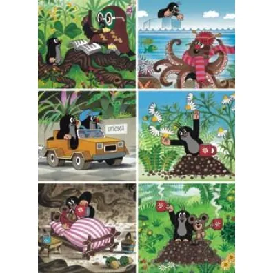 Puzzle 60 Krecik uzdrowi� myszk� MIX x6 DINO Dino Toys