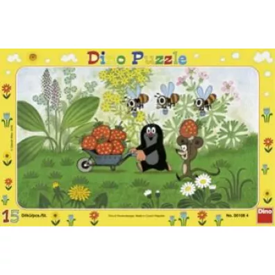 Puzzle 15 el.Krecik na wycieczce Dino Toys