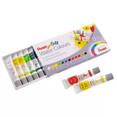 Pentel Akwarele w tubach 12 kolor�w