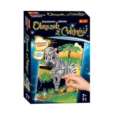Ranok-Creative Cekinowy obrazek zebra