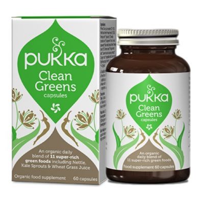 Pukka Clean greens  - suplement diety 60 kaps. Bio