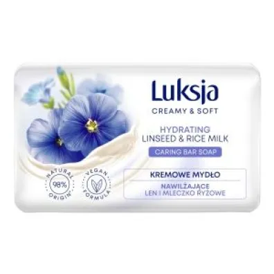 Luksja Creamy & Soft Kremowe myd�o nawil�aj�ce len i mleczko ry�owe 90 g