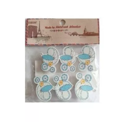 Galeria Hobby Klamerki ozdobne niemowl�ce 6 szt.