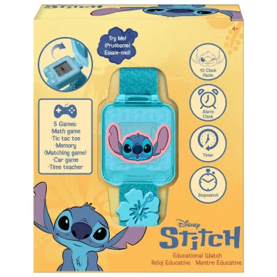 Zegarek edukacyjny z grami Stitch LAS4163