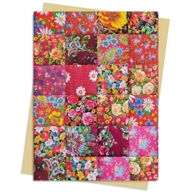 Flame Tree Karnet B6 Floral Patchwork Quilt