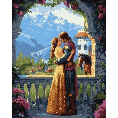 Ideyka Malowanie po numerach - Ksi�niczka i Rycerz 40x50cm