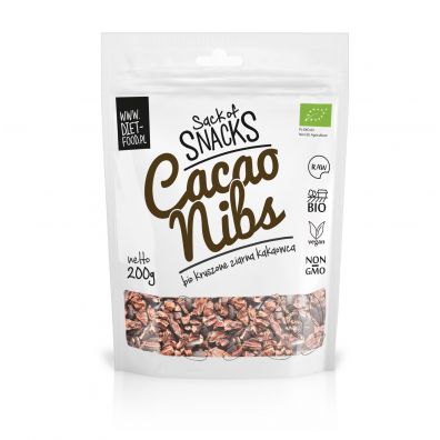 Diet-Food Kruszone surowe ziarna kakaowca 200 g Bio