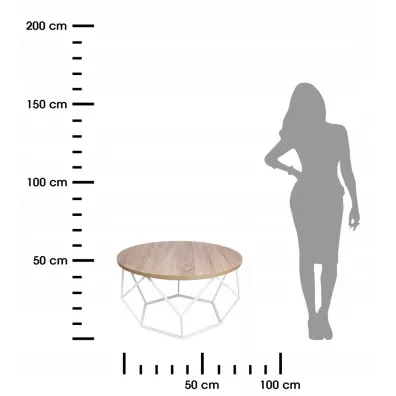 HowHomely Stolik kawowy Diamond 70 cm