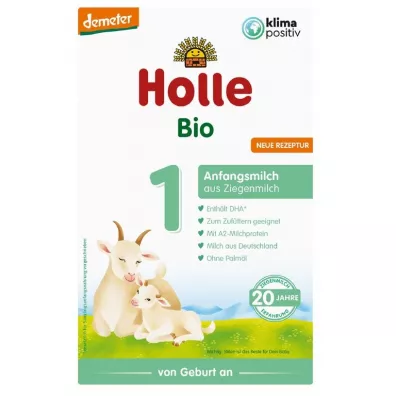 Holle Mleko pocztkowe kozie 1 dla niemowlt od urodzenia 400 g Bio