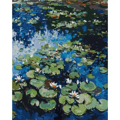 Ideyka Malowanie po numerach - Lilie wodne 40x50cm