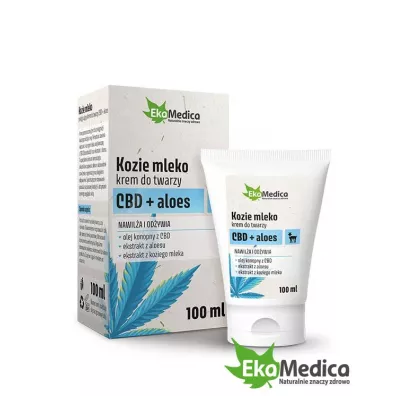 Ekamedica Krem do twarzy Kozie Mleko CBD Aloes