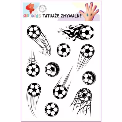 Tatua�e zmywalne dla dzieci Pi�ki All4Kids