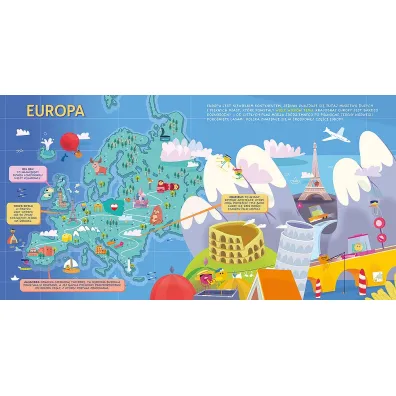 M�j pierwszy atlas �wiata z globusem