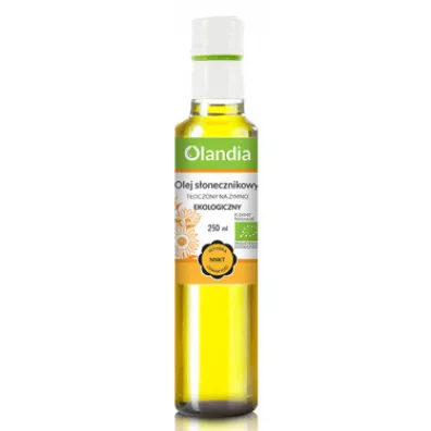 Olandia Olej s�onecznikowy t�oczony na zimno 250 ml Bio