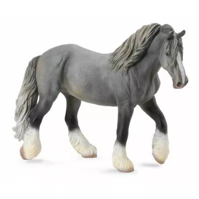 Collecta. Klacz rasy Shire. Szara