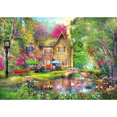 Puzzle 1000 el. Le�na przysta� Trefl