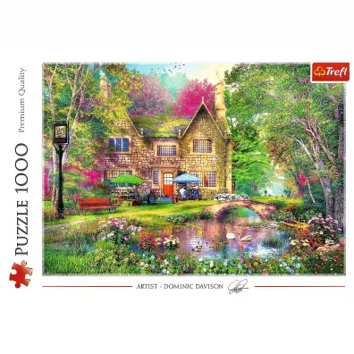 Puzzle 1000 el. Le�na przysta� Trefl