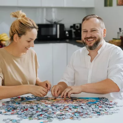 Puzzle 1000 el. Le�na przysta� Trefl
